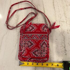 Vintage Vera Bradley Red and Pink Crossbody Bag